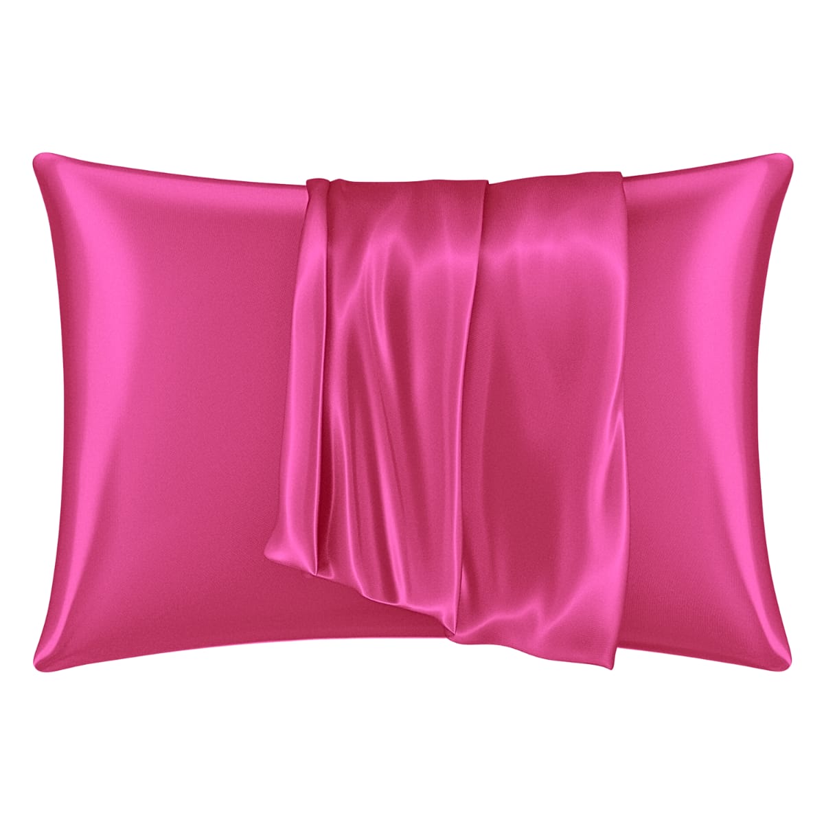 34 satijnen kussensloop fuchsia